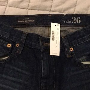 NWT J Crew women’s broken in boyfriend jeans